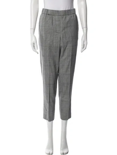 Pre-owned Peserico Virgin Wool Straight Leg Pants In Gray