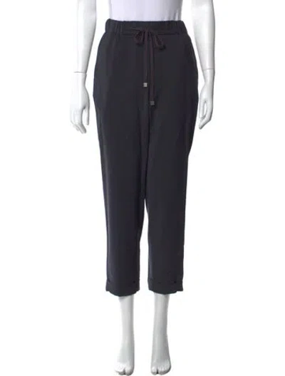 Pre-owned Peserico Virgin Wool Straight Leg Pants In Grey