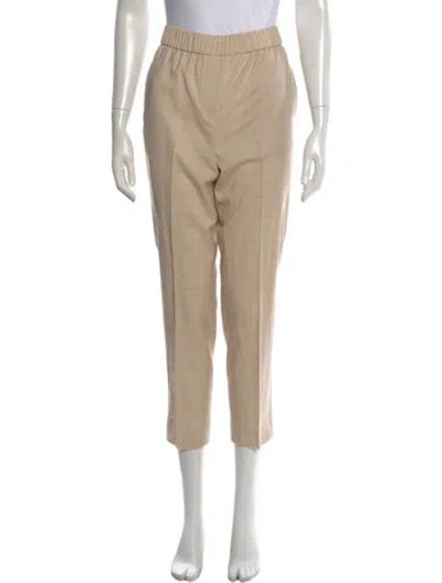 Pre-owned Peserico Virgin Wool Straight Leg Pants In Neutral