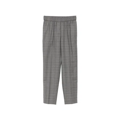 Peserico Virgin Wool Trousers In Multi