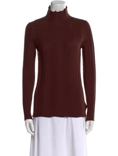 Pre-owned Peserico Virgin Wool Turtleneck Sweater In Multi