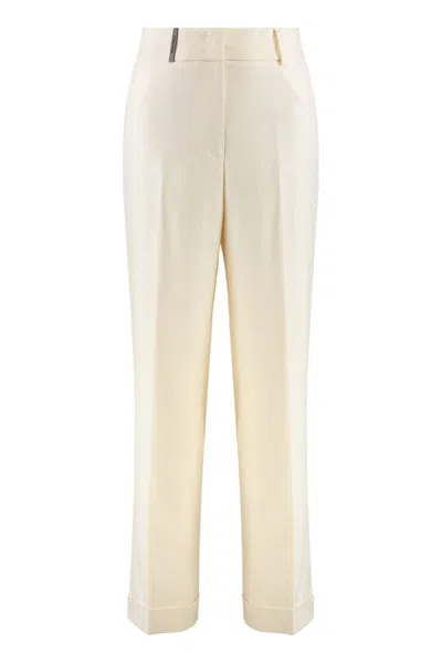 PESERICO VISCOSE BLEND TROUSERS