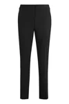 Peserico Viscose Blend Trousers In Black