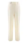Peserico Viscose Blend Trousers In Green