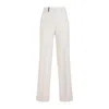 Peserico Viscose Blend Trousers In White