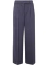 Peserico Viscose Cady Stretch Wide Leg Trousers