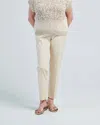 Peserico Viscose Cotton Pants In Letter Paper In Multi