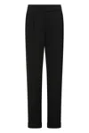 Peserico Viscose Trousers In Black