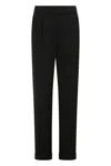 Peserico Viscose Trousers In Black