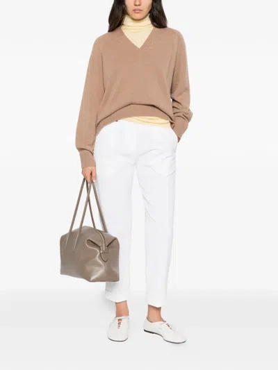 Peserico V-neck Raglan-sleeve Sweater In Multi