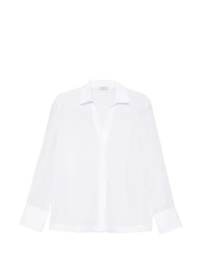 Peserico V-neck Shirt In White