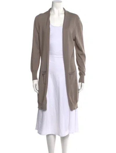 Pre-owned Peserico V-neck Sweater In Brown