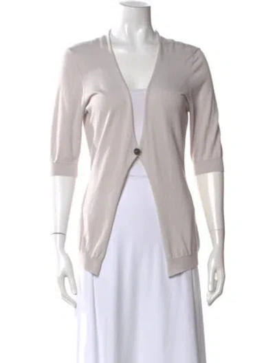 Pre-owned Peserico V-neck Sweater In Gray