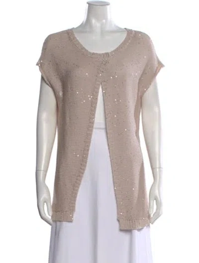 Pre-owned Peserico V-neck Sweater In Neutral