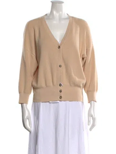 Pre-owned Peserico V-neck Sweater In Neutral