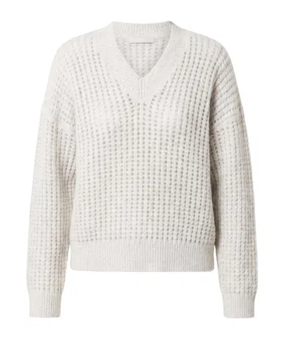 Peserico Waffle-knit Sweater In White