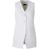 Peserico Single-breasted Vest In White