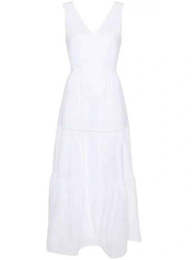Peserico Bead-detail Cotton Dress In White