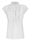 Peserico Striped Sleeveless Shirt