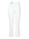 PESERICO WHITE LEG TROUSERS WITH FLARED BOTTOM