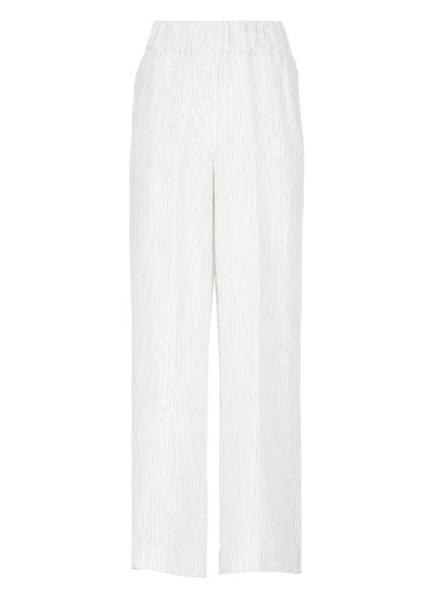 PESERICO PESERICO WHITE LINEN PANTS