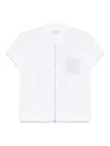 Peserico White Zip-up Top In White