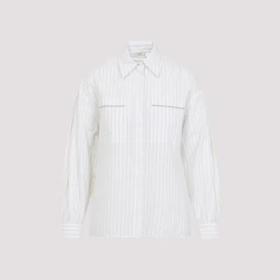 PESERICO WHITE STRIPED SHIRT