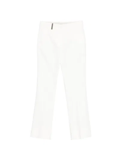 Peserico Casual Trousers With Belt Loops In Multi