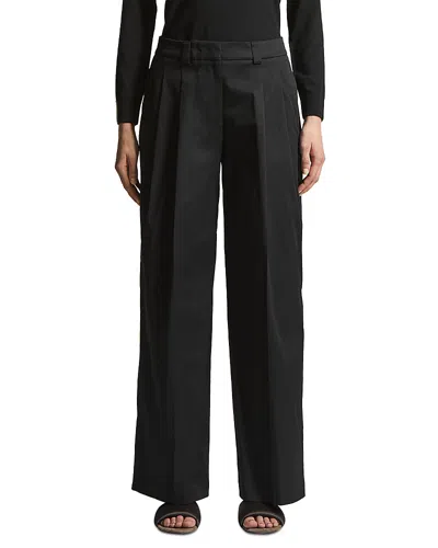 Peserico Wide Fit Pants In Black