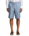 Peserico Drawstring Elasticated Shorts In Blue