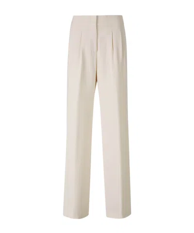 Peserico Wide-leg Casual Pants In Beige