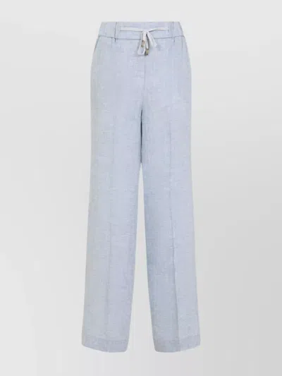 PESERICO WIDE LEG LINEN PANTS