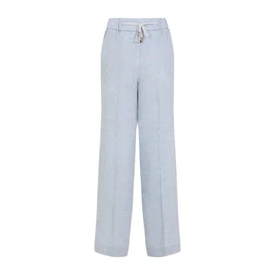 PESERICO PESERICO WIDE LEG LINEN PANTS