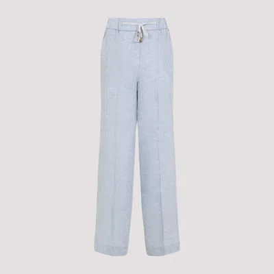 PESERICO WIDE LEG LINEN PANTS