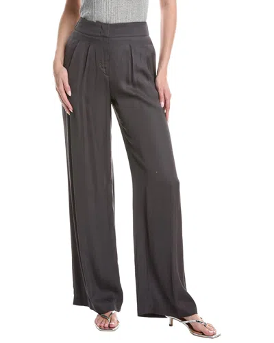 Peserico Wide Leg Pant In Black