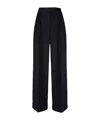 Peserico Stretch Wool Trousers In Black
