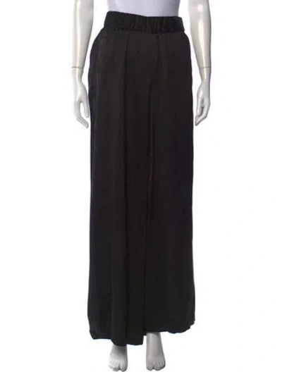 Pre-owned Peserico Wide Leg Pants In Black