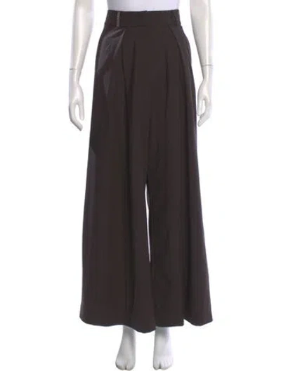 Pre-owned Peserico Wide Leg Pants In Brown