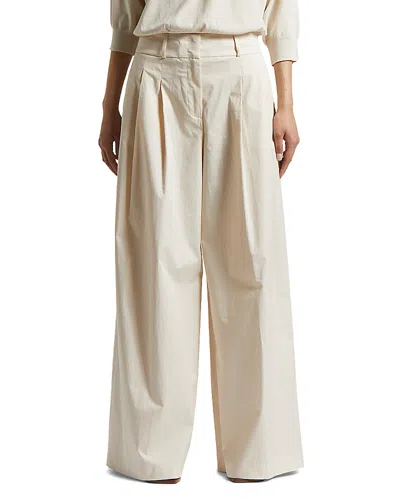 Peserico Wide Leg Pants In Cappuccino