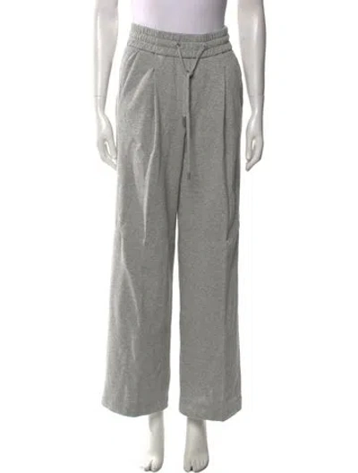 Pre-owned Peserico Wide Leg Pants In Gray