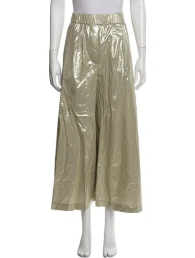 Pre-owned Peserico Wide Leg Pants In Gray