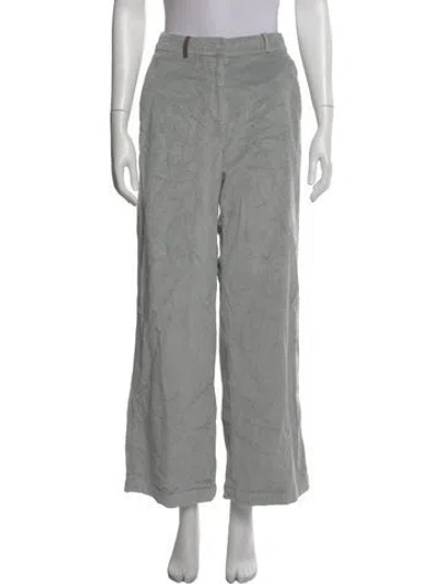 Pre-owned Peserico Wide Leg Pants In Gray