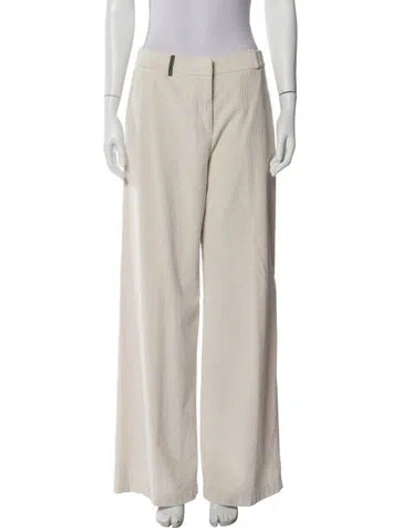 Pre-owned Peserico Wide Leg Pants In Neutral