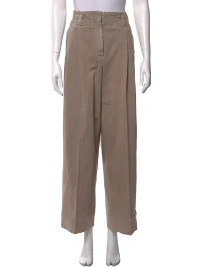 Pre-owned Peserico Wide Leg Pants In Neutral