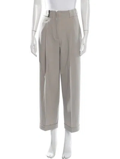Pre-owned Peserico Wide Leg Pants In Neutrals