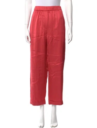Pre-owned Peserico Wide Leg Pants W/ Tags In Red
