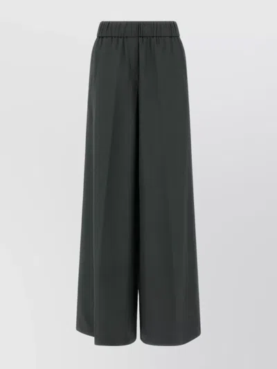PESERICO WIDE LEG TROUSERS ELASTIC WAISTBAND