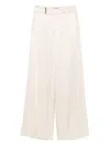 Peserico Wide-leg Trousers In White