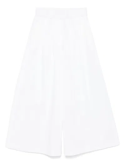 Peserico Wide Trousers In White