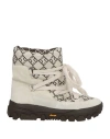 Peserico Woman Ankle Boots Light Grey Size 7 Leather, Textile Fibers In Gray